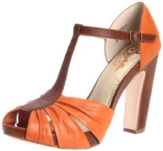 Seychelles Women's Two Birds Pump,Orange,8 M US Shoes