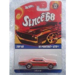 Hot Wheels '67 Pontiac GTO Since '68 Series 40th Annivesary Card Red Line #15 164 Scale Toys & Games