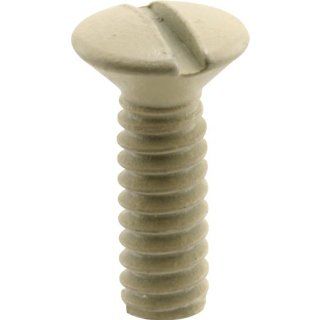 Prime Line Products U 9015 Cover Plate Screw, Number 6 32 by 1/2 Inch, Ivory Head   Door Hardware  