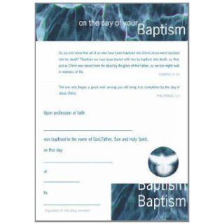 Adult Baptism Certificates Paul Sheppy 9781853116643 Books