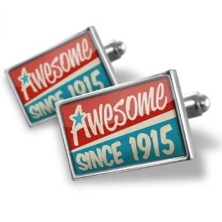 Cufflinks Awesome since 1915, Birthday/Year   Neonblond NEONBLOND Jewelry