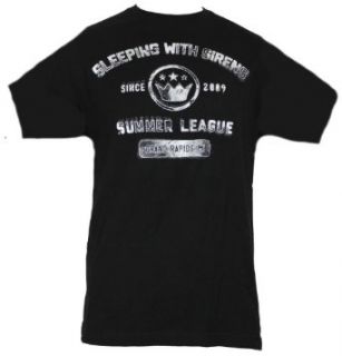 Sleeping With Sirens Mens T Shirt   Since 2009 Summer League Image (Extra Large) Black Clothing