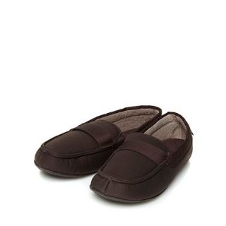 Totes Brown canvas moccasins