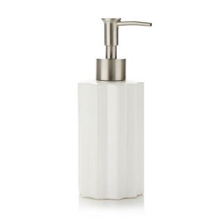 Ben de Lisi Home Designer white textured soap dispenser