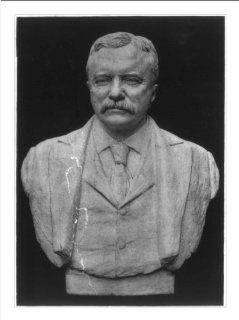 Historic Print (L) [Theodore Roosevelt, sculpture bust, facing slightly left]  