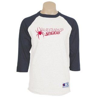 Richmond White/Navy Raglan Baseball T Shirt 'Richmond Spiders w/Spider'  Sports Fan T Shirts  Sports & Outdoors