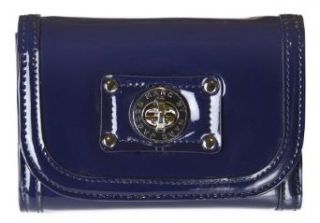 MARC JACOBS 'Totally Turnlock' Patent Leather Billfold Wallet   Indigo Clothing