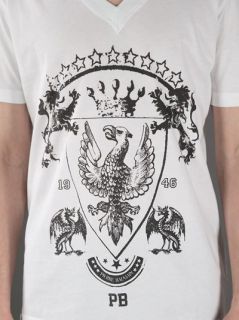 Pierre Balmain Crest Print T shirt