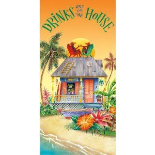 5ft   5 O'Clock Somewhere Giant Banner  Outdoor Flags  Patio, Lawn & Garden