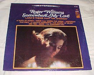 Somewhere, My Love (I'll Remember You) by Roger Williams Record Album Vinyl LP Music