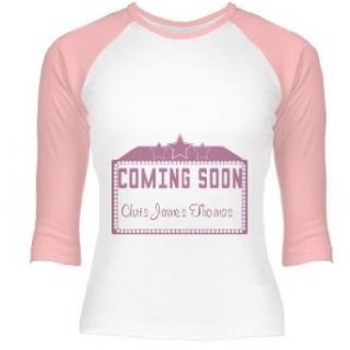 Coming Soon Maternity Junior Fit Bella 3/4 Sleeve Raglan T Shirt Clothing