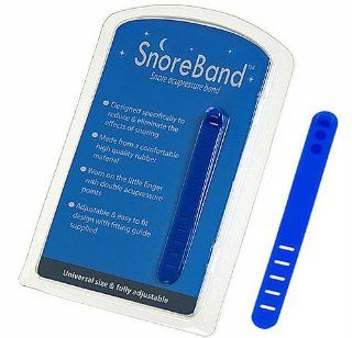SnoreBand acupressure ring designed specifically to reduce and eliminate snoring. Universal size and is fully adjustable to fit the wearers finger Health & Personal Care