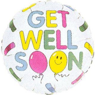 Get Well Soon 18" Bandaid w/ Smiley Face Sympathy Mylar Foil Balloon Toys & Games