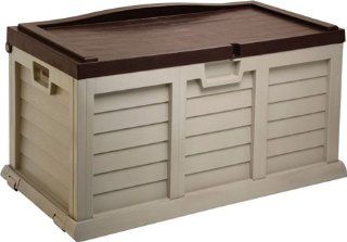 Auflagenbox / Gartenbox / Kissenbox XXL MIT SITZFLCHE ca. 142cmx 62 x 74 cm / Farbe beige/grn Garten