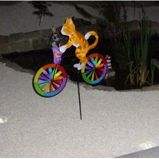 XXL   Windrad Fahrrad 1,23 m Katze Maus Herbst 2 Rder Windrder Windspiel Spielzeug