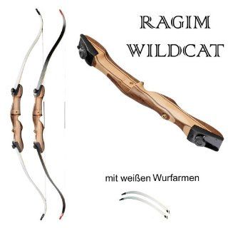 Recurvebogen Ragim WILDCAT Take Down + Set I + 4 Fiberglaspfeile Sport & Freizeit