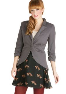 Fine and Sandy Blazer in Stone  Mod Retro Vintage Jackets