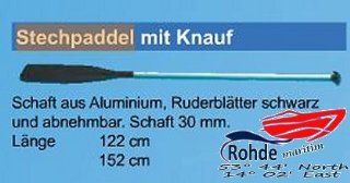 Stechpaddel mit Knauf Lnge 122 cm Sport & Freizeit