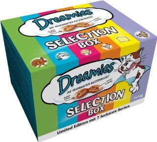 Dreamies Katzensnacks Selection Box, 4 Boxen (4 x 105 g) Haustier