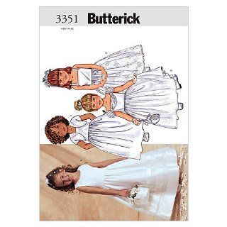 Butterick Schnittmuster 3351/2 Kinder Kleider in 4 Varianten & Bolero Gr. 2 5 (92 116) Küche & Haushalt