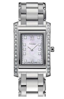 Fendi 'Loop   Medium' Diamond Bracelet Watch, 27mm x 40mm
