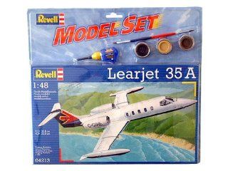Learjet 35 A, 148, Modellbausatz inkl. Farben, Pinsel und Klebstoff Spielzeug