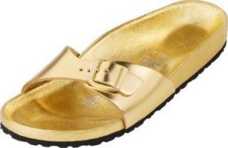Birkenstock Slipper ''Madrid'' aus Naturleder in sirocco gold Gre 35.0 mit normalem Fussbett Schuhe & Handtaschen