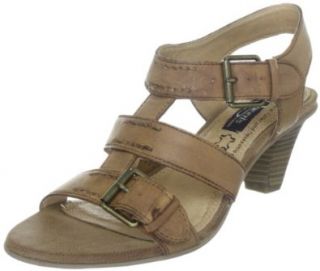 Queens FCL1101 2085010, Damen Sandalen/Fashion Sandalen, Braun (antik braun 10), EU 38 Schuhe & Handtaschen