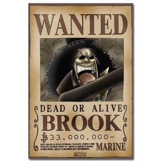 One Piece Wanted Steckbrief Brook(52x38cm) Poster Plakat Küche & Haushalt