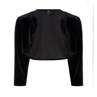 Ariella London Black Ruby Velvet Bolero