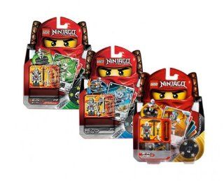 Lego Ninjago SET Spinner 2114 Chopov und 2115 Bonezai und 2116 Krazi Spielzeug
