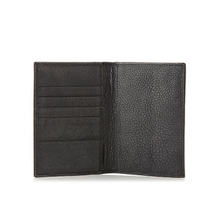 J by Jasper Conran Designer black grained leather passport cover
