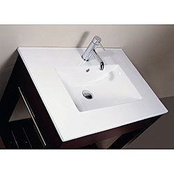 Avanity Vitreous China 25 inch Square Bowl Bathroom Sink