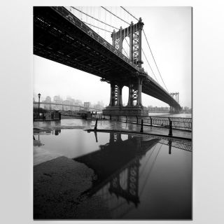 Reflects Manhattan Bridge by Yale Gurney   35 x 47 in.   Wall Art