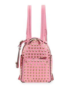 Valentino Rockstud Mini Backpack, Pink