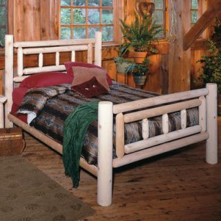 Rustic Natural Cedar Furniture Deluxe Log Bed