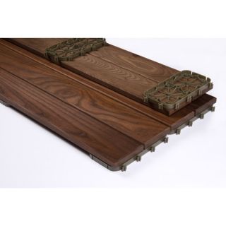Thermory Wood 23.425 x 7.835 Interlocking Deck Tiles in Brown (Set