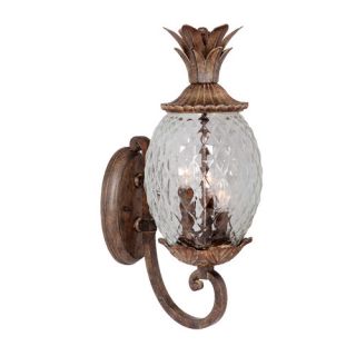 Mariana Home Pineapple 2 Light Outdoor Wall Sconce