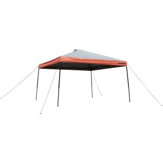 Strongway Pop-Up Canopy — 12ft. x 12ft., Straight Leg, Gray and Red  Pop Up Canopies