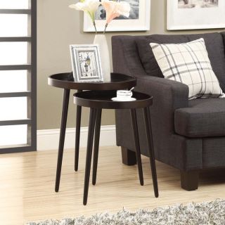 Civic Center Distressed Natural Finish Nesting Tables