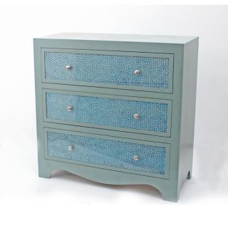 Green 3 drawer Wood Dresser   17092052 The