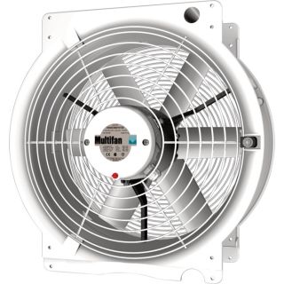 Multifan 16in. Q Greenhouse Fan — 3,200 CFM, 1/3 HP, 240 Volt, Model# T4E40K2M81100  Greenhouse Fans