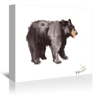 American Black Bear Painting Print on Gallery Wrapped Canvas