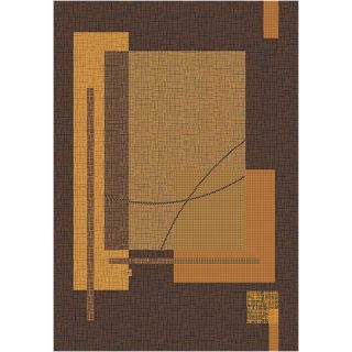 Pastiche Fairmont Brown Leather Rug by Milliken