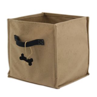 Tan Doggie Soft Sided Storage Container
