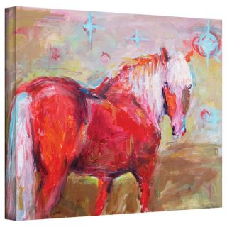 ArtWall Svetlana Novikova  Red Horse  Gallery Wrapped Floater Framed