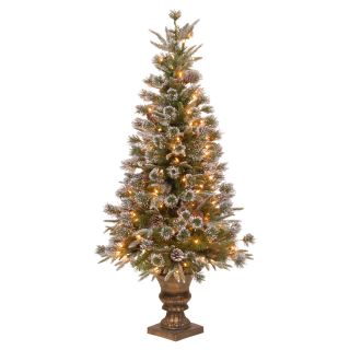 4 ft. Feel Real Liberty Pine Pre lit Medium Entrance Tree   Christmas Trees