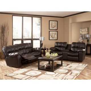 Signature Design by Ashley Valley Leather Reclining Sofa