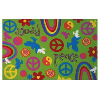 Peace and Harmony Green Accent Rug (33 x 48)