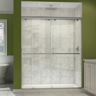 DreamLine Charisma Bypass Sliding Shower Door and 32x60 in Shower Base
